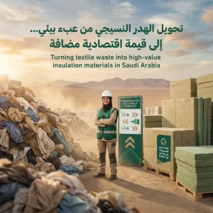 إعادة تدوير المنسوجات إلى مواد عزل في السعودية