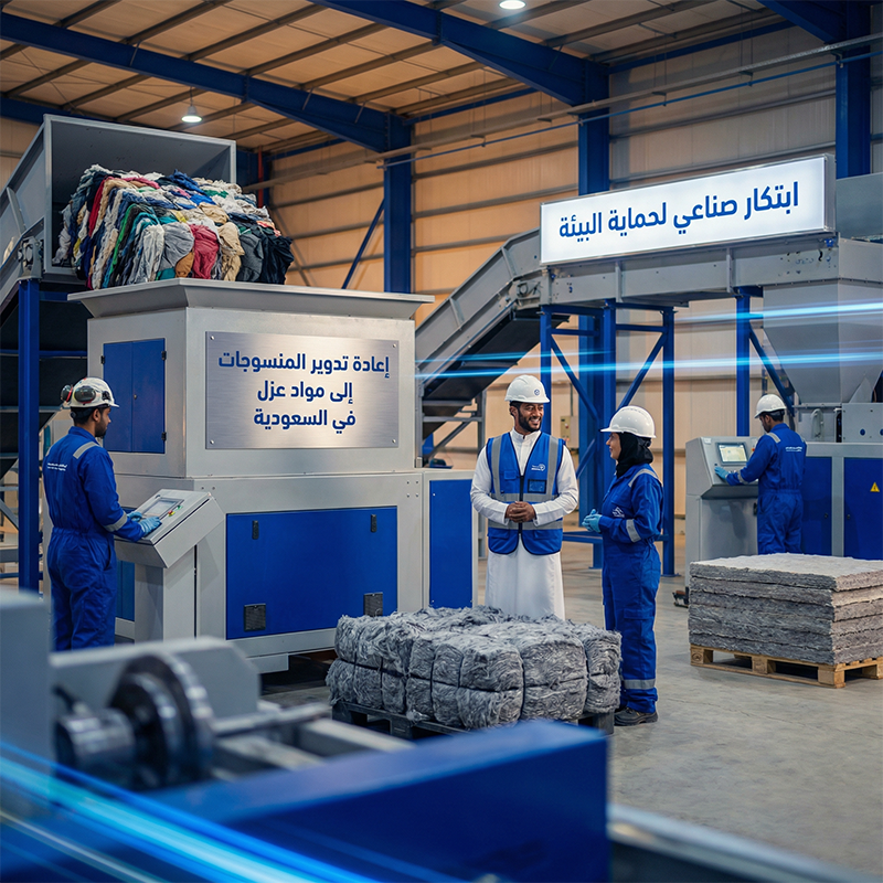 Recycling textiles into insulation materials in Saudi Arabia