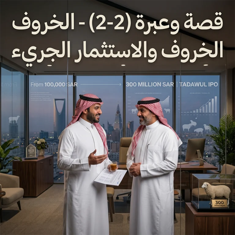 قصة و عبرة (2-1) – الخروف والاستثمار الجريء