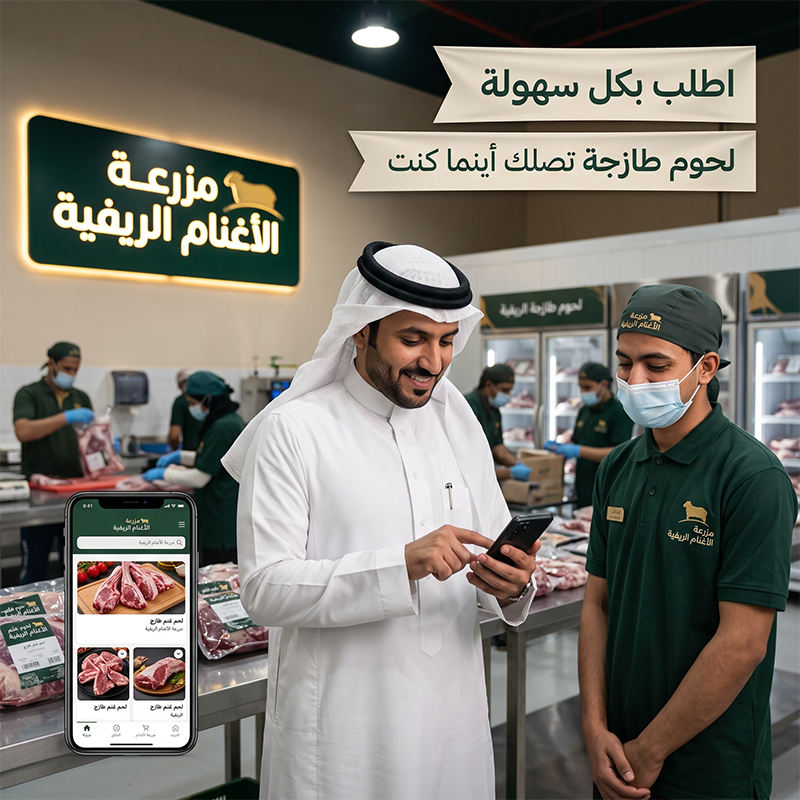 مزرعة الاغنام الريفية
